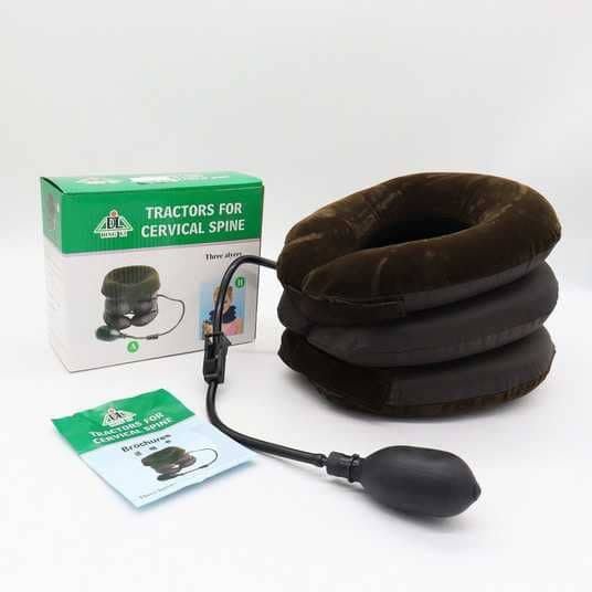 Appareil médical de traction cervicale pneumatique (3 couches) pour le soulagement des douleurs Appareil médical de traction cervicale pneumatique (3 couches) pour le soulagement des douleurs