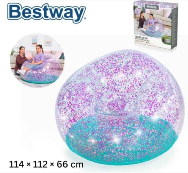 Bestway 75115Fauteuil et Chaise Gonflable Pailleté Bestway 75115Fauteuil et Chaise Gonflable Pailleté