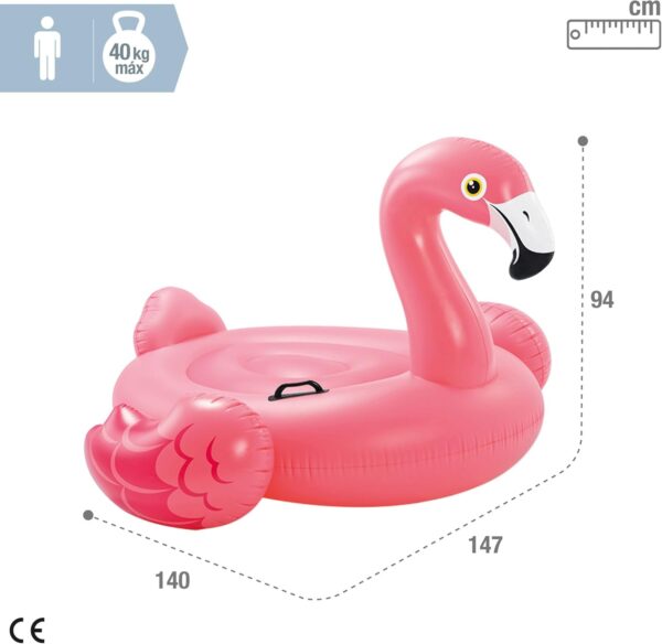 Bouée Géante Gonflable Flamant Rose Ride-On pour Piscine Intex 57558NP Bouée Géante Gonflable Flamant Rose Ride-On pour Piscine Intex 57558NP