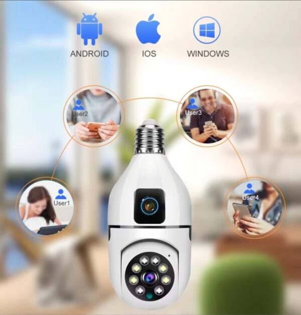Caméra de surveillance panoramique Wi-Fi Caméra de surveillance panoramique Wi-Fi