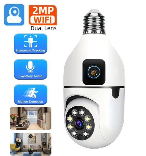 Caméra de surveillance panoramique Wi-Fi Caméra de surveillance panoramique Wi-Fi