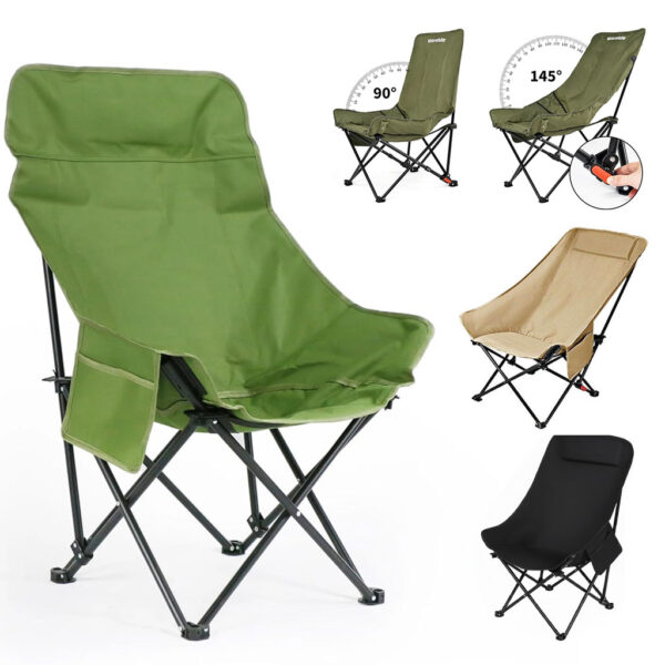 Chaise de Camping Pliante avec Dossier Réglable Chaise de Camping Pliante avec Dossier Réglable