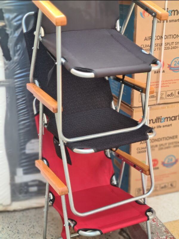 Chaise de plage de haute qualité avec accoudoirs en bois Chaise de plage de haute qualité avec accoudoirs en bois