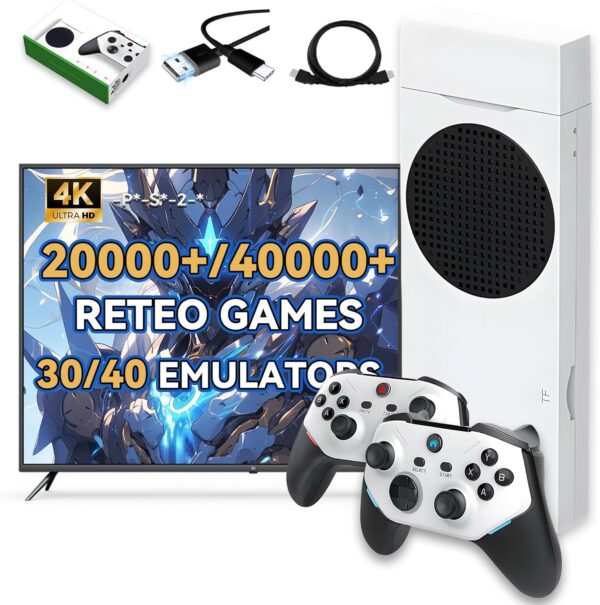 Console Game Stick Retro 4K M88 avec 30000+ Jeux et 2 Manettes Sans Fil Console Game Stick Retro 4K M88 avec 30000+ Jeux et 2 Manettes Sans Fil