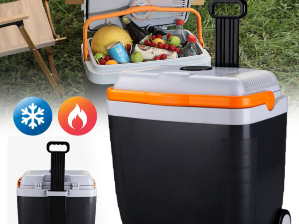 Glacière et Réchauffeur Thermoélectrique Portable 28L avec Roues Glacière et Réchauffeur Thermoélectrique Portable 28L avec Roues