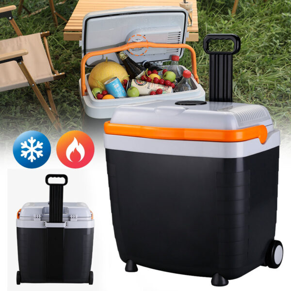 Glacière et Réchauffeur Thermoélectrique Portable 28L avec Roues Glacière et Réchauffeur Thermoélectrique Portable 28L avec Roues