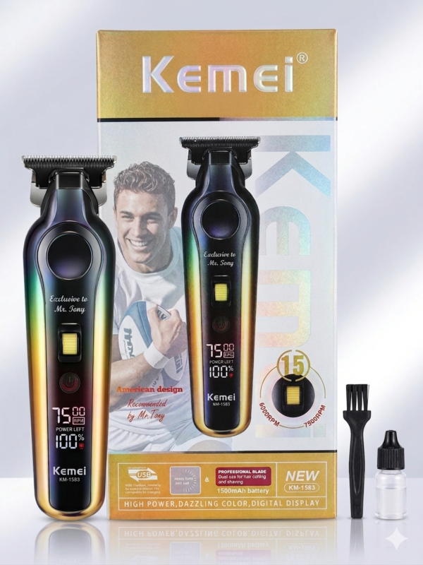 Kemei KM-1583 Tondeuse vitesse réglable