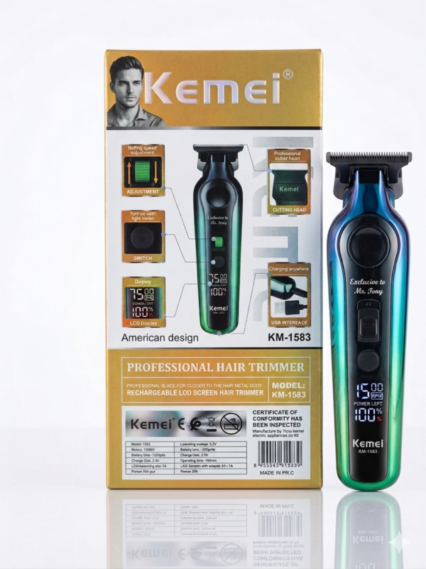 Kemei KM-1583 Tondeuse vitesse réglable