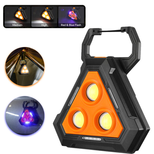 Lampe de Travail Portable pour Multi-usages Base Magnétique Rechargeable Lampe de Travail Portable pour Multi-usages Base Magnétique Rechargeable