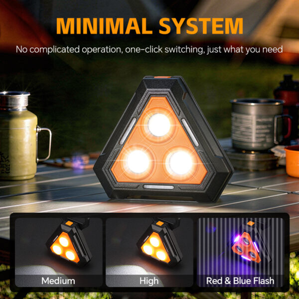 Lampe de Travail Portable pour Multi-usages Base Magnétique Rechargeable Lampe de Travail Portable pour Multi-usages Base Magnétique Rechargeable