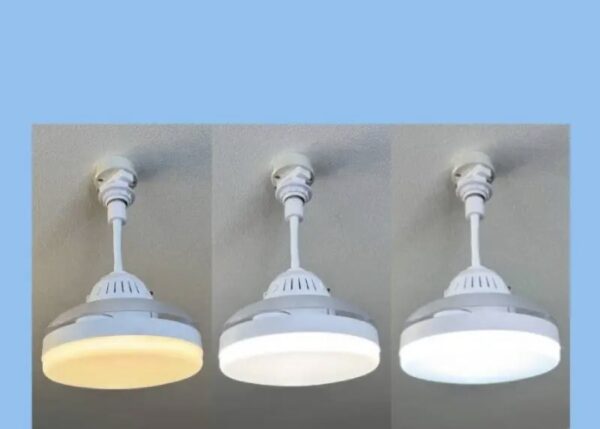 Lampe ventilateur 60W Télécommandé à 3 Lames rétractables Lampe ventilateur 60W Télécommandé à 3 Lames rétractables