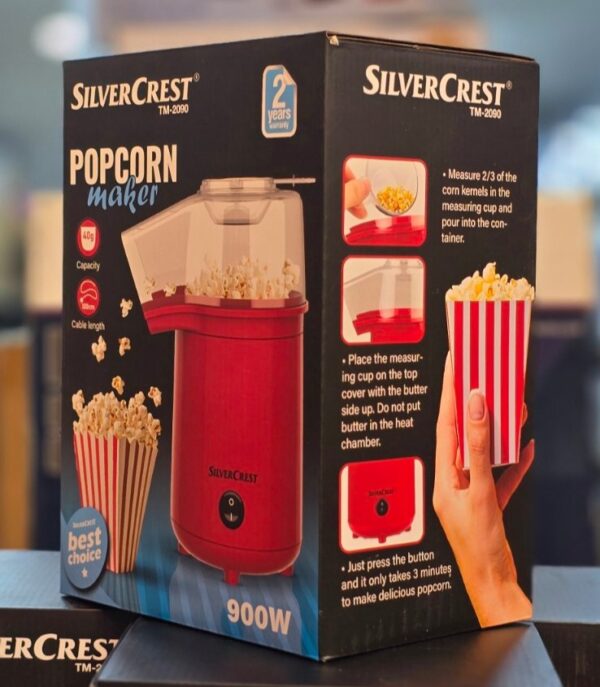 Machine à popcorn SilverCrest 40g 900W Machine à popcorn SilverCrest 40g 900W