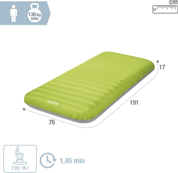 Matelas de Camping Gonflable Intex 64097NP - Technologie Fiber-Tech avec Pompe USB150 Matelas de Camping Gonflable Intex 64097NP - Technologie Fiber-Tech avec Pompe USB150