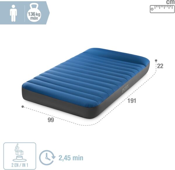 Matelas de Camping Intex TruAire Twin Technologie Fiber-Tech avec Pompe USB150 Matelas de Camping Intex TruAire Twin Technologie Fiber-Tech avec Pompe USB150