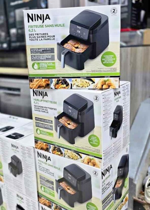 Ninja Friteuse A air sans huile airfryer AF180EU - 2000w - 6.2L - 6 PROGRAMMES Ninja Friteuse A air sans huile airfryer AF180EU - 2000w - 6.2L - 6 PROGRAMMES