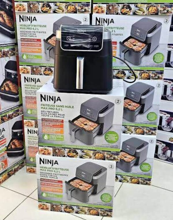 Ninja Friteuse A air sans huile airfryer AF180EU - 2000w - 6.2L - 6 PROGRAMMES Ninja Friteuse A air sans huile airfryer AF180EU - 2000w - 6.2L - 6 PROGRAMMES