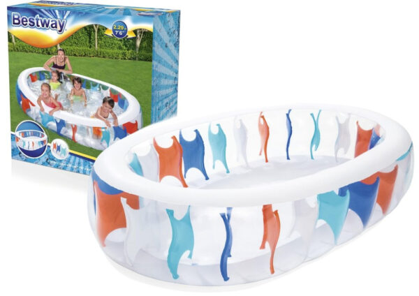 Piscine Elliptique Gonflable Familiale Bestway 54066 Piscine Elliptique Gonflable Familiale Bestway 54066