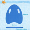 Planche de Natation Kickboard pour Enfants avec Trous de Poignée Ergonomiques Planche de Natation Kickboard pour Enfants avec Trous de Poignée Ergonomiques