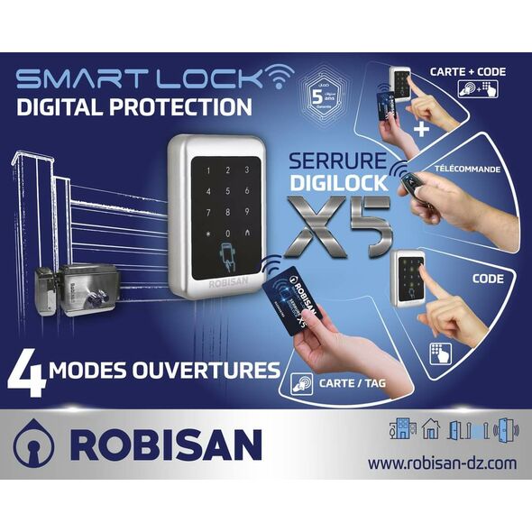 Serrure Électrique DIGILOCK X5 Digicode ROBISAN Serrure Électrique DIGILOCK X5 Digicode ROBISAN