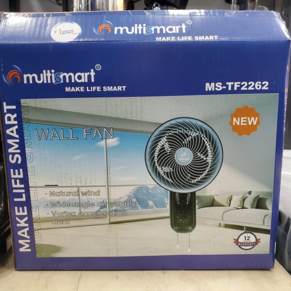 Ventilateur Mural 10 multismart 65W Noir TF2262 Ventilateur Mural 10 multismart 65W Noir TF2262