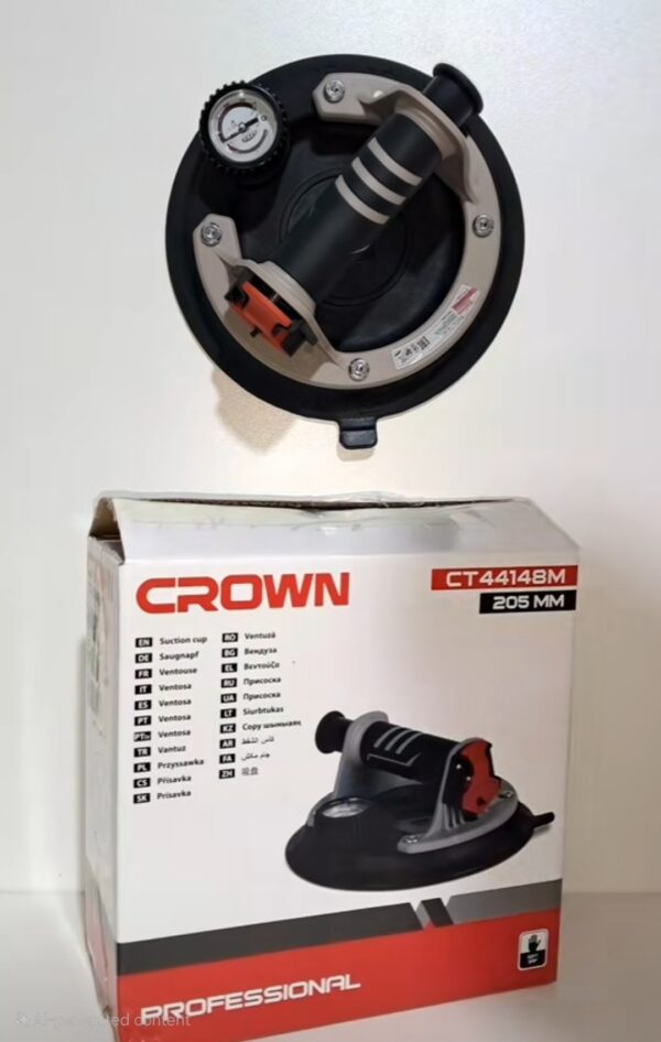 Ventouse à Pompe Automatique 205mm CROWN CT26040 Ventouse à Pompe Automatique 205mm CROWN CT26040