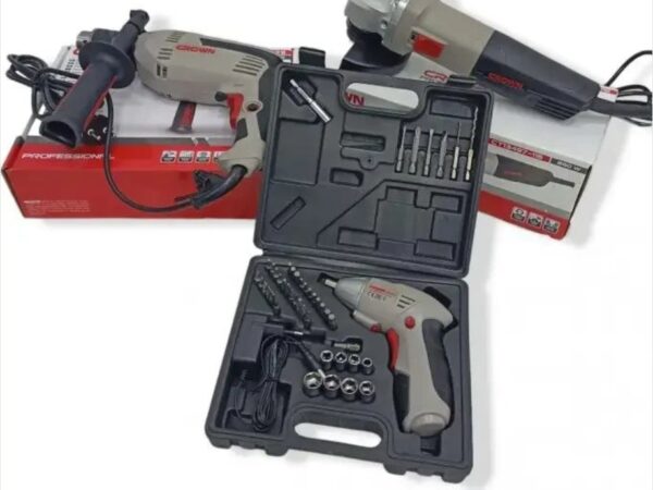 visseuse 3.6v + perceuse + trancenaise CROWN PACK visseuse 3.6v + perceuse + trancenaise CROWN PACK